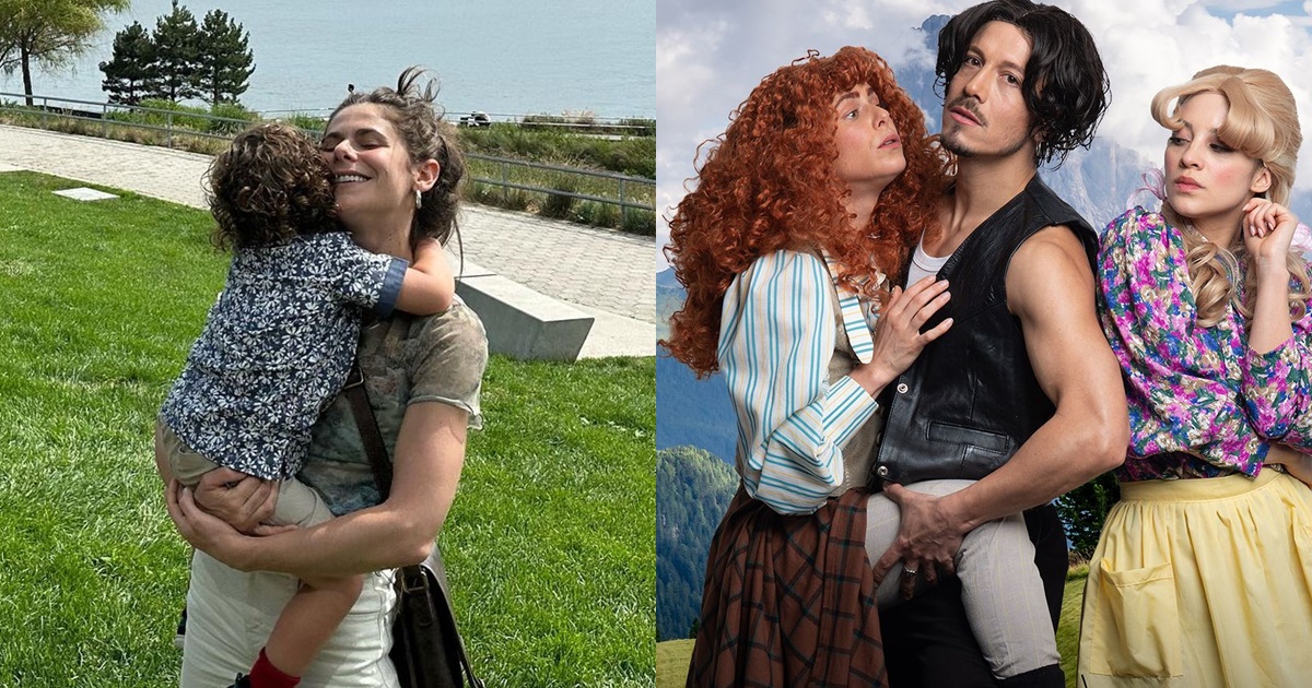 Montserrat Ballarin y trabajar junto a su hijo en los ensayos de teatro: 