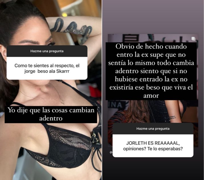 reacción Ignacia Michelson beso Jorge Skar