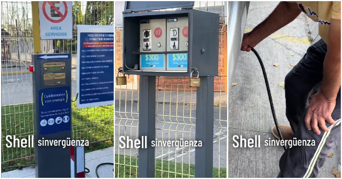 Video viral muestra que bencinera Shell cobra $300 por aire a neumáticos: empresa dio declaración