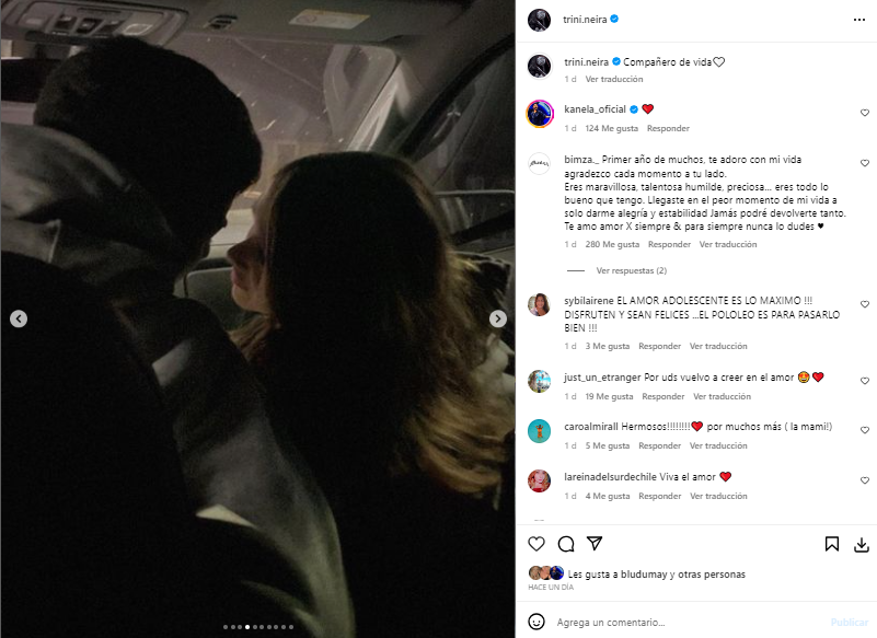 Bimza le dedicó emotiva dedicatoria a Trini Neira