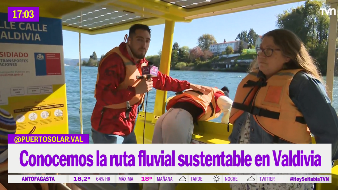 Yamila Reyna terminó vomitando en pleno despacho mientras recorría ruta fluvial de Valdivia
