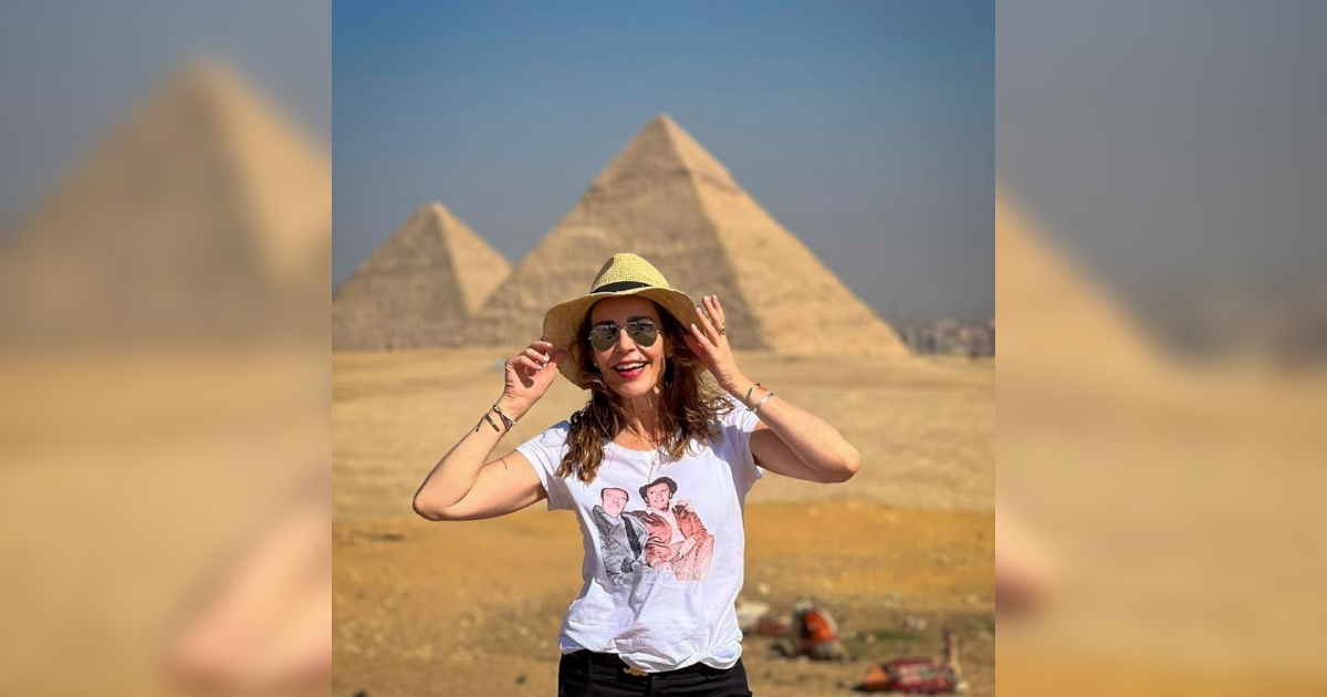 Bárbara Rebolledo cumplió sueño de sus abuelos en viaje con Claudio Iturra: 