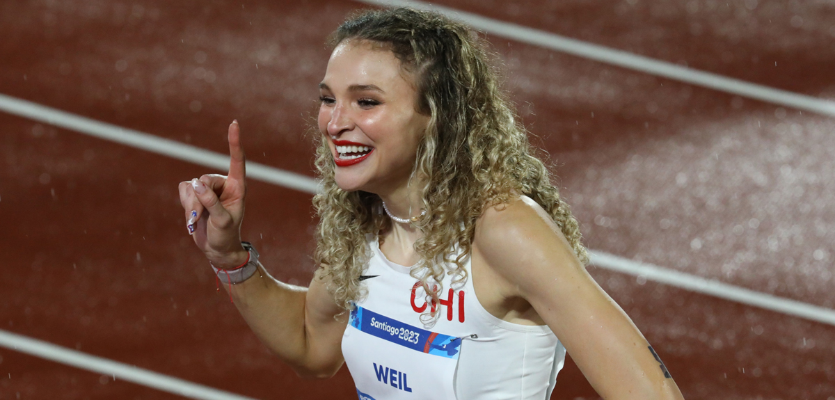 Octavo oro para Chile: Martina Weil se impuso en los 400 metros planos