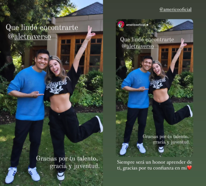 Américo publica foto de sorpresivo encuentro con Alessia de Gran Hermano