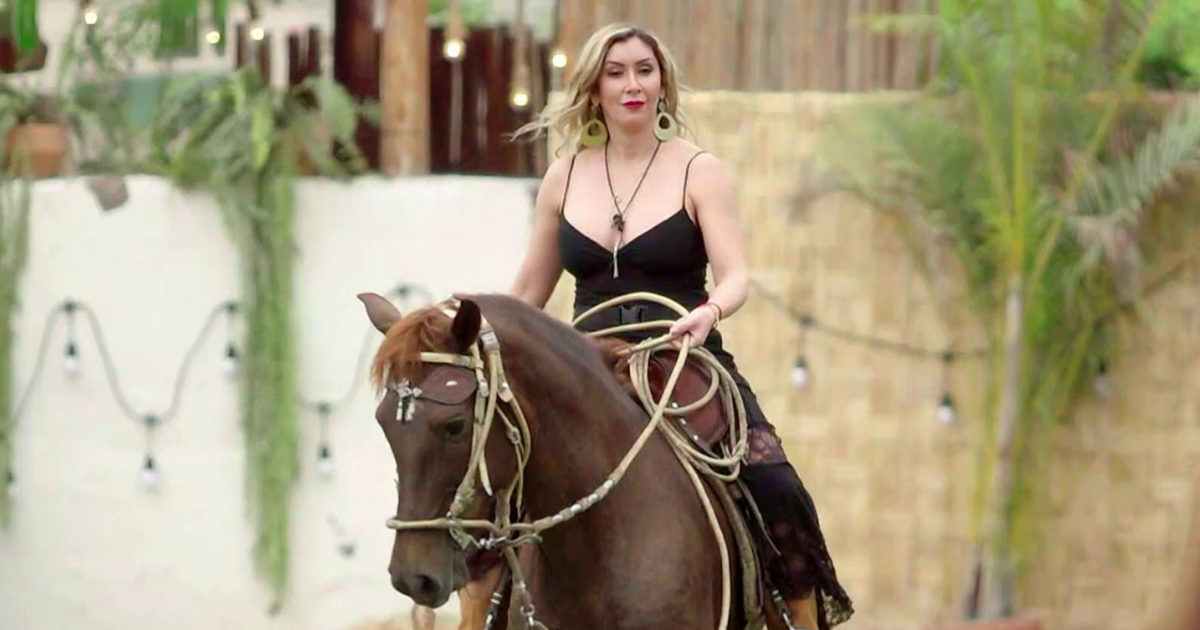 A caballo y con una inesperada actitud: así fue el ingreso de Angélica Sepúlveda a Tierra Brava