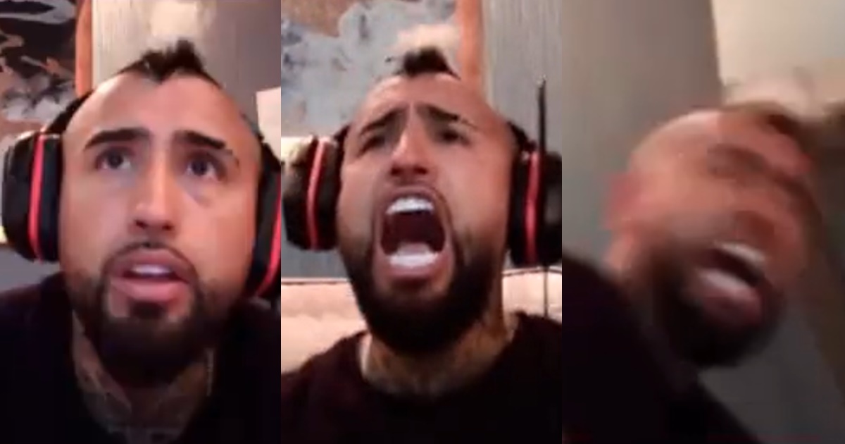 Arturo Vidal explotó en plena transmisión al ver derrota de Chile: 