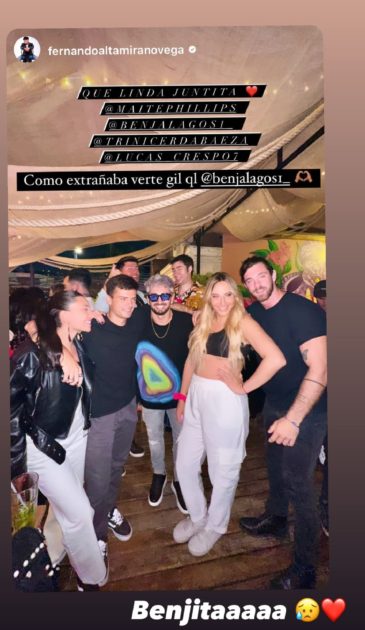 Benjamín Lagos se reunió con excompañeros de Gran Hermano