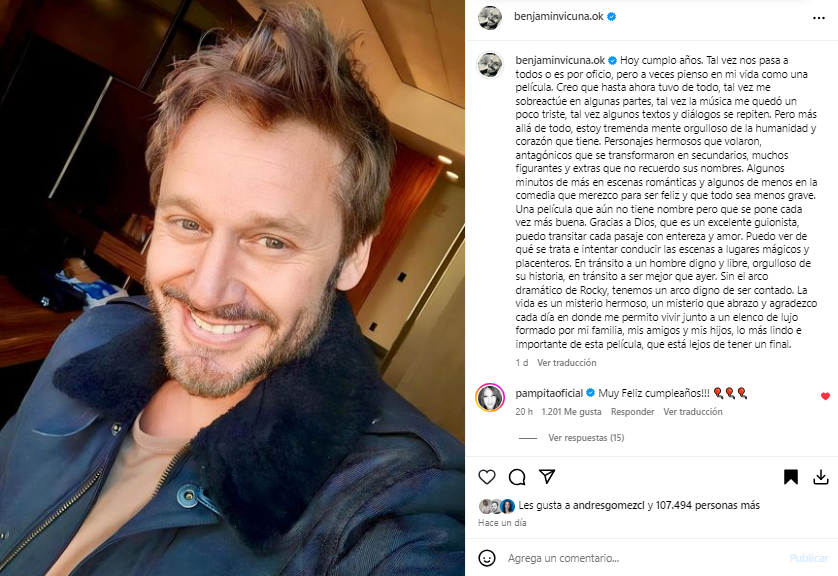 China Suárez y Pampita le dedicaron mensajes a Benjamín Vicuña por su cumpleaños: "Gracias por…"