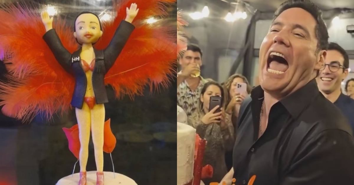 Pancho Saavedra celebró su cumpleaños con espectacular fiesta: divertida torta se llevó las miradas