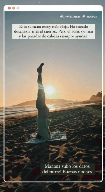 "Paradas de cabeza": Juanita Ringeling mostró su pancita de 7 meses de embarazo con particular foto