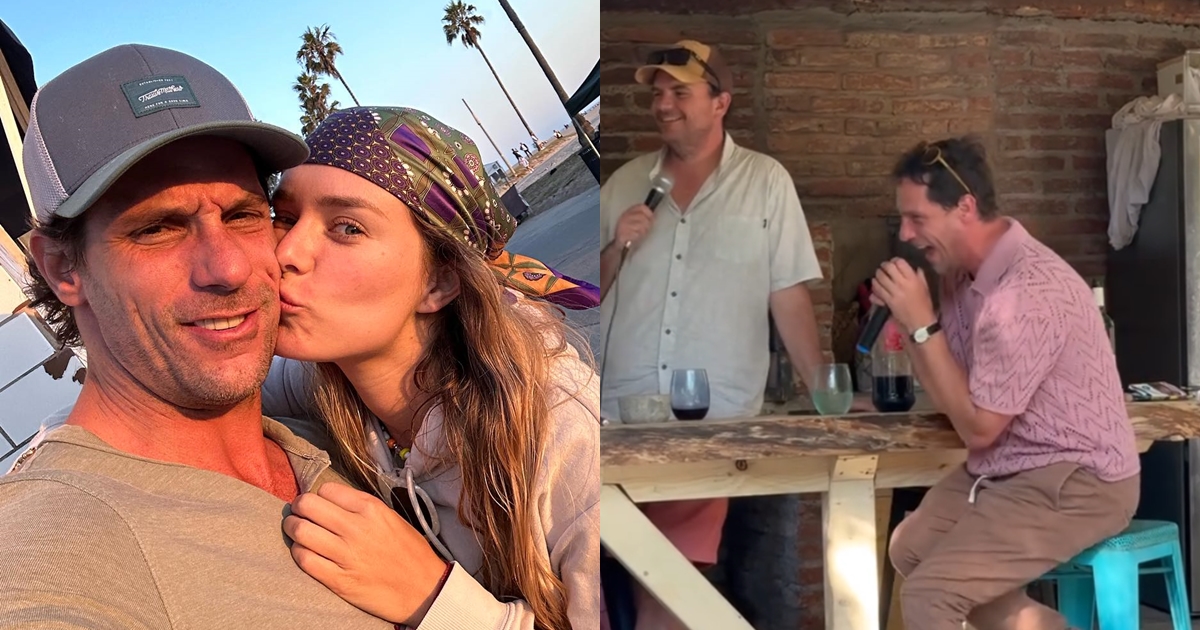 Kika Silva publicó adorables postales con Gonzalo Valenzuela: actor cantó karaoke con su familia