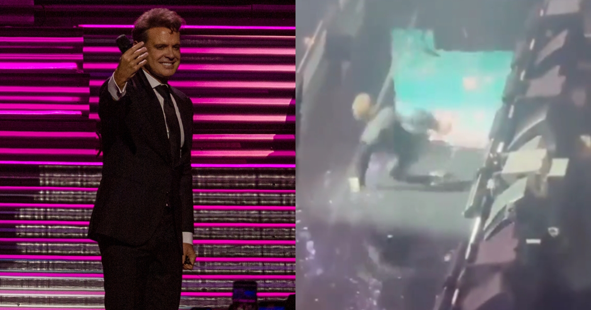 VIDEO: Luis Miguel sufre estrepitosa caída durante concierto en México y es viral en redes