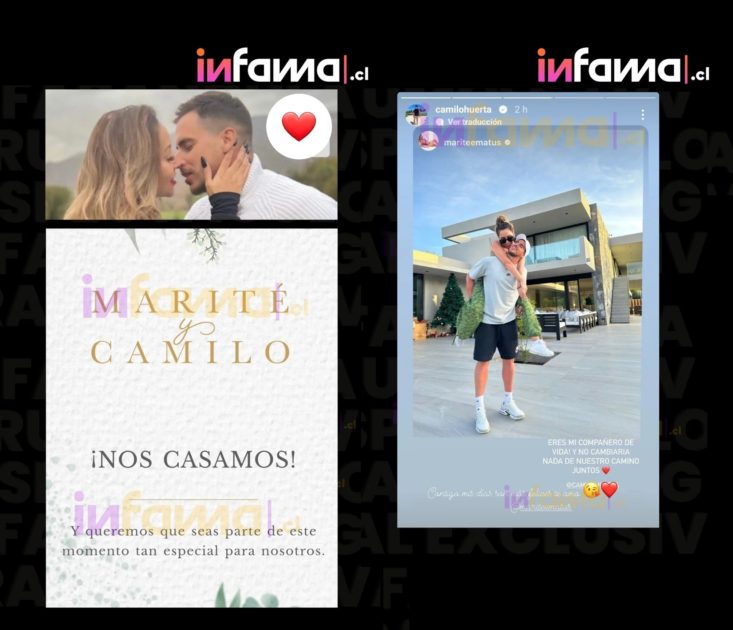 Marité Matus Camilo Huerta parte matrimonio