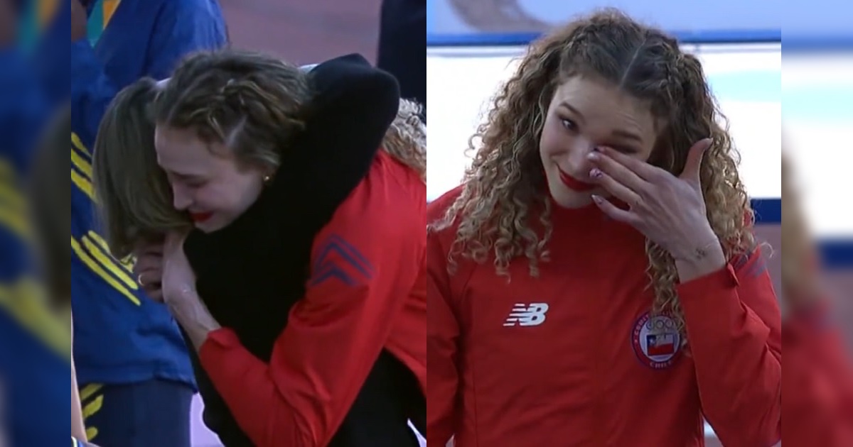 Martina Weil no aguantó las lágrimas en premiación de Santiago 2023: su madre le colgó la medalla