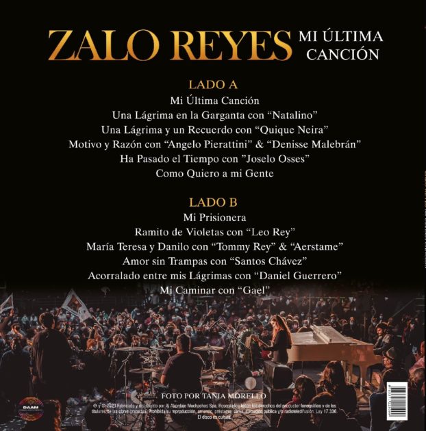 Zalo Reyes disco póstumo Mi última canción