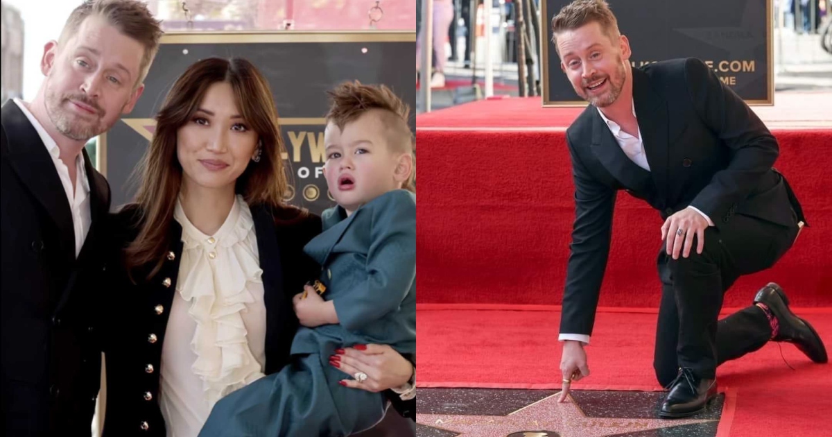 Macaulay Culkin recibió una estrella en el Paseo de la Fama: agradeció a su pareja, Brenda Song