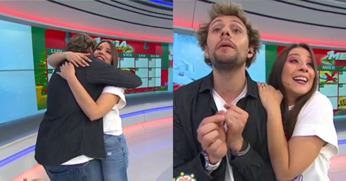 Coté Quintanilla y su tierno reencuentro con Joaquín Méndez tras acontecidas vacaciones: 