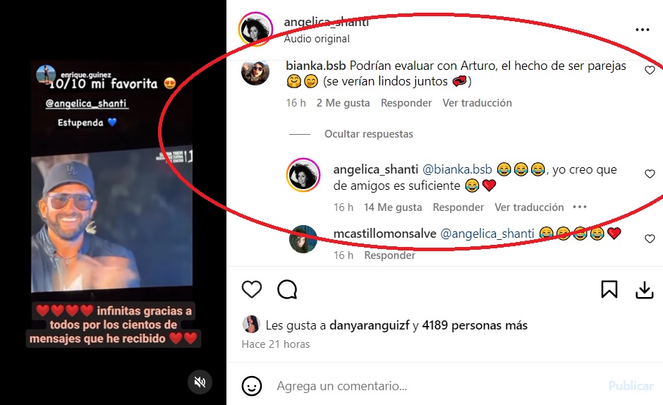 Angélica Sepúlveda se refirió a la posibilidad de ser pareja con Arturo Longton