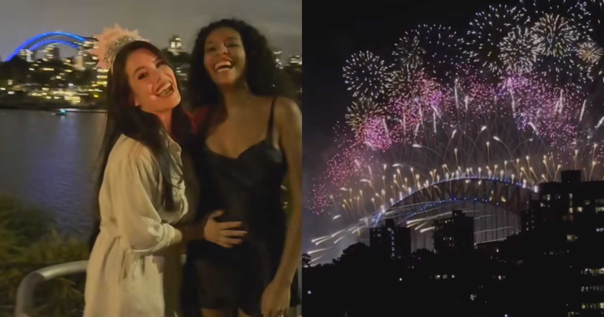Angie Alvarado mostró festejo de Año Nuevo en Australia: celebró junto a su hermana Xephora