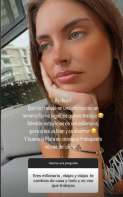 Constanza Piccoli respondió odioso comentario en redes sociales: “La plata se consigue trabajando”