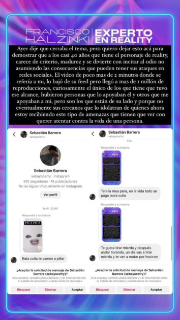 'Experto en reality' advirtió acciones legales tras conflicto con Sebastián Ramírez: "Esto excedió…"