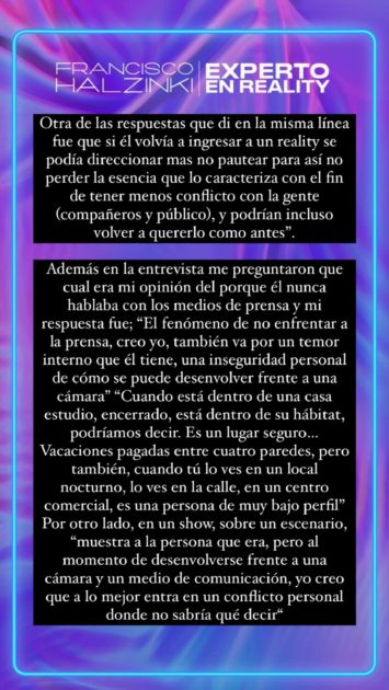 experto en reality respuesta sebastian ramirez