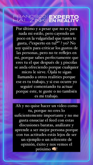 experto en reality respuesta sebastian ramirez