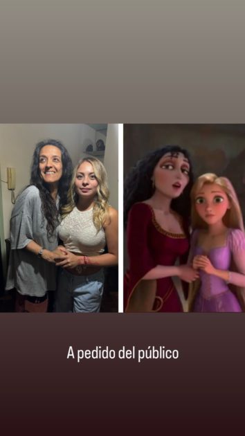 Jorge Aldoney comparó a su mamá y Skarleth con personajes de Enredados: recrearon escena en foto