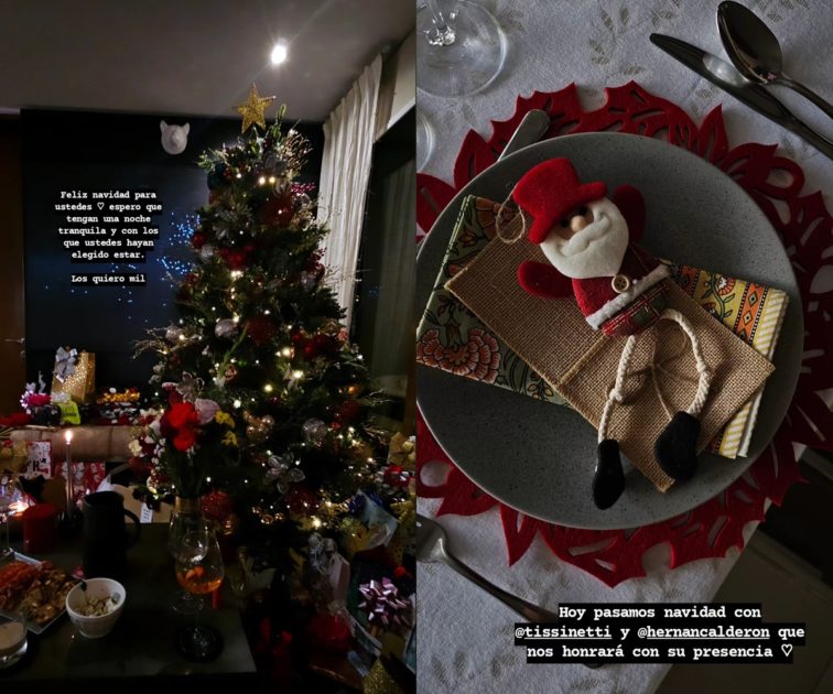 Kel Calderón mostró sofisticada cena navideña que preparó su pareja: celebraron con Hernán Calderón