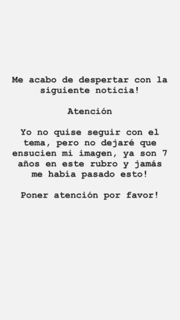 Exmanager de Scarlette se defendió tras dichos de jugadora de Gran Hermano: "Jamás me había pasado"