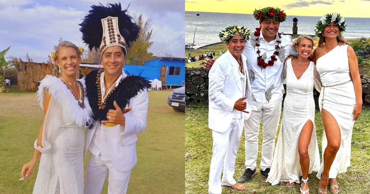 Fran Ayala contó detalles del rito ancestral de matrimonio que tuvo Fernando Godoy en Rapa Nui