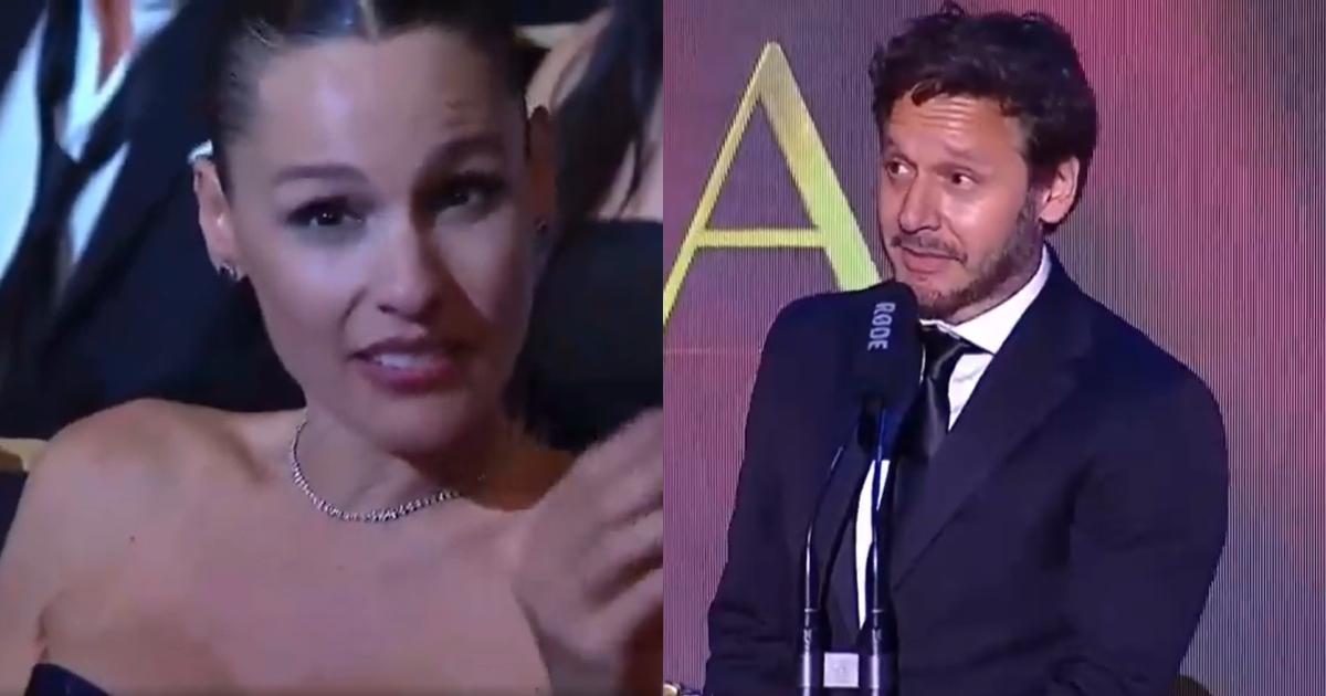Pampita expresó su molestia durante discurso de Benjamín Vicuña en premiación: 