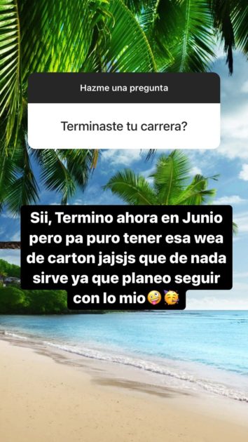 Nano Calderón contó cuándo egresará de Derecho y por qué no ejercerá como abogado