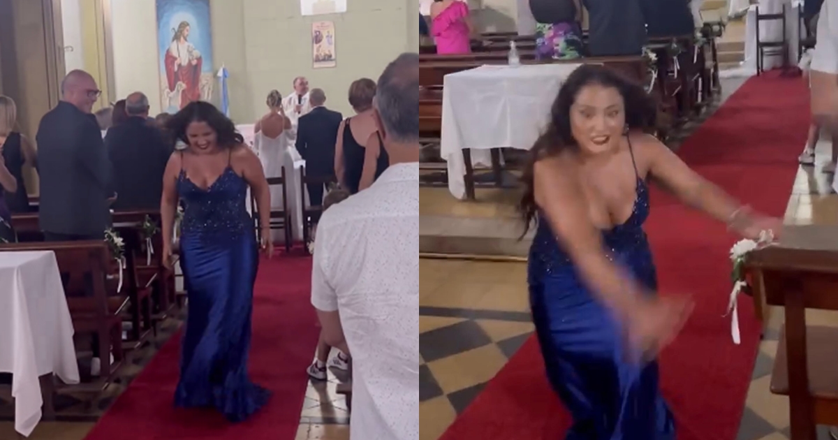 Pamela Leiva sufrió vergonzoso chascarro en pleno matrimonio de Andrea Dellacasa: 