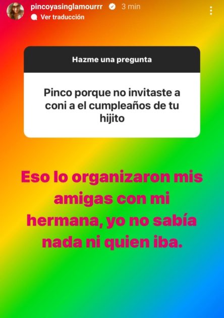 Pincoya puso fin a los rumores y aclaró por qué Cony no asistió a cumpleaños de su hijo