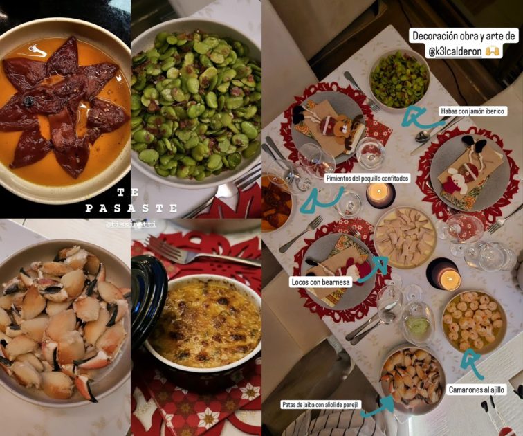 Kel Calderón mostró sofisticada cena navideña que preparó su pareja: celebraron con Hernán Calderón