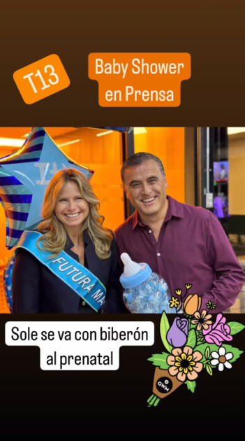 "Futura mamá": así fue el tierno baby shower de Soledad Onetto que organizó su equipo de Canal 13