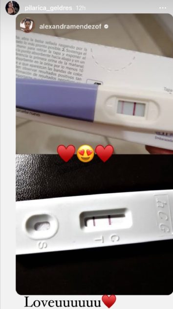 Chama aclaró test embarazo positivo