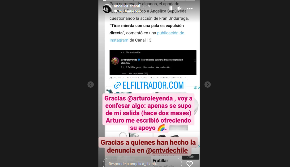 Arturo Longton apoyo reclamo de Angélica Sepúlveda tras pelea con Fran Undurraga