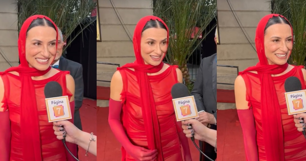 Francisca Gavilán se lució con look full rojo en los Premios Caleuche: 