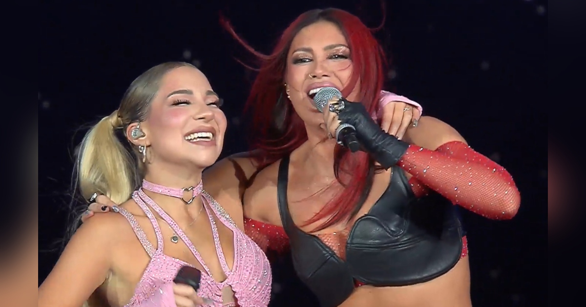 Karen Paola y Princesa Alba tras compartir escenario en Festival de Olmué: 