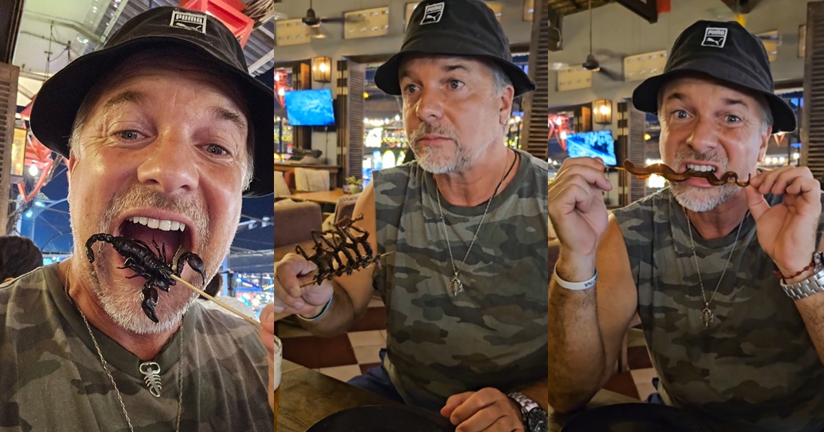 Bernardo Borgeat impactó al comer ranas y serpientes en viaje por Camboya con Carmen Gloria Arroyo