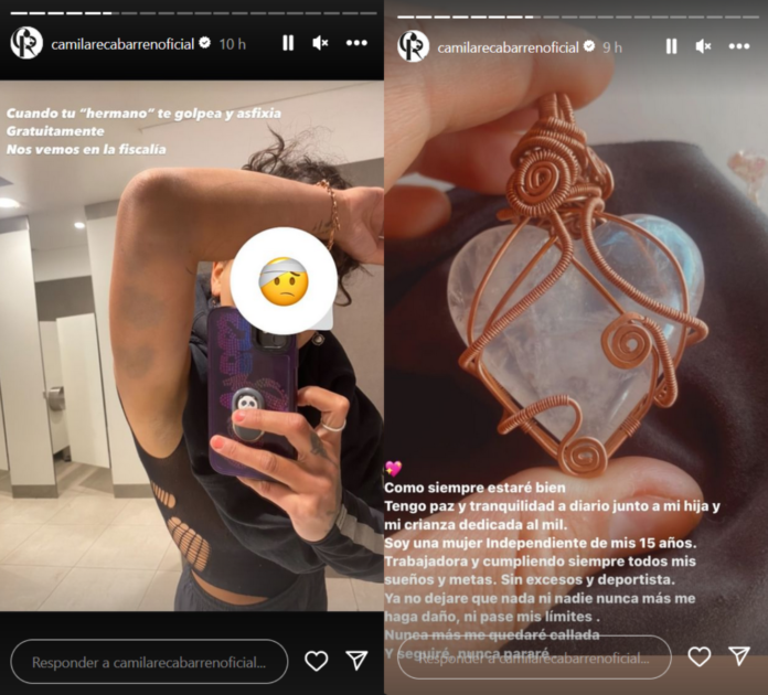 Camila Recabarren preocupó a seguidores al denunciar "golpes y asfixia": "Nos vemos en fiscalía"