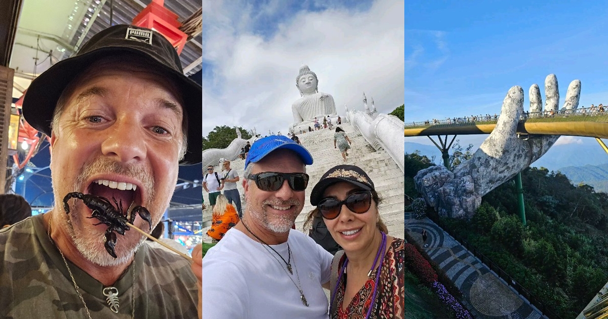 Carmen Gloria y Bernardo Borgeat dieron detalles de sus románticas vacaciones en el Sudeste Asiático