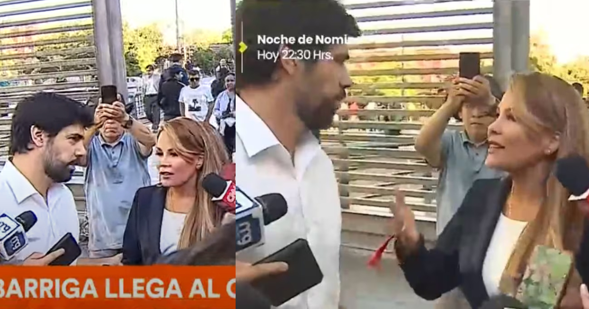 Caótica llegada de Cathy Barriga a Centro de Justicia: vivió tenso cruce con prensa y Lavín Jr