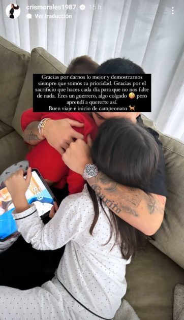 mensaje Cristina Morales a Gary Medel
