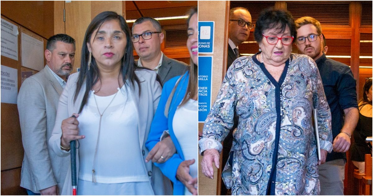 Fabiola Campillai  Dra Cordero tras audiencia