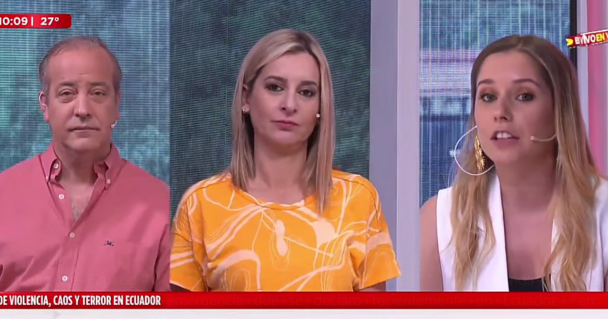 Fernanda, hija de Karen Doggenweiler, se lució en TV argentina explicando crisis de Ecuador