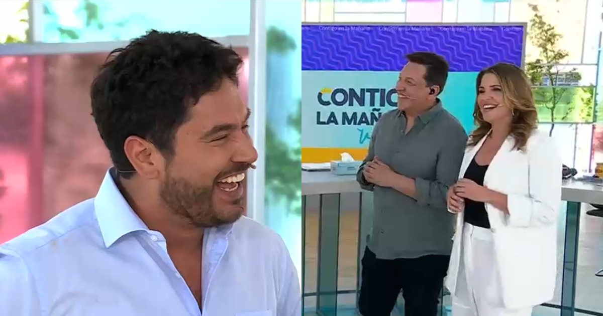 Gino Costa debutó en Contigo en la mañana y bromeó sobre su exequipo de TVN: 