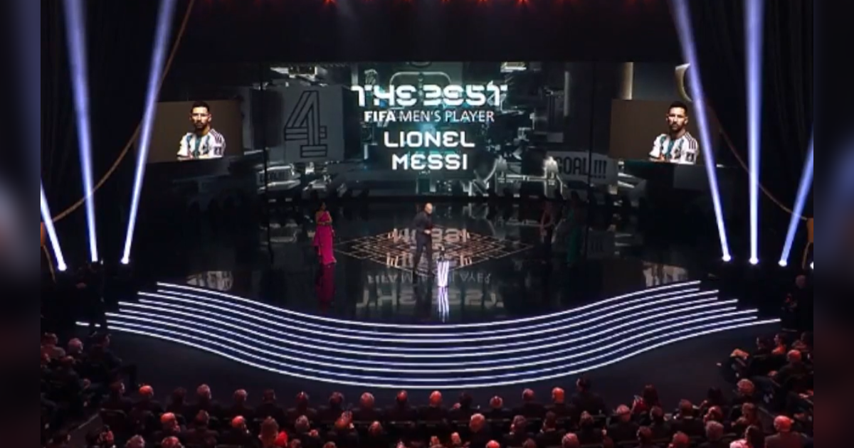 Un ausente Lionel Messi se impone a Erling Haaland y consigue su tercer premio The Best